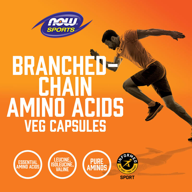 NOW Foods, Sports, Branched-Chain Amino Acids, 240 Capsules