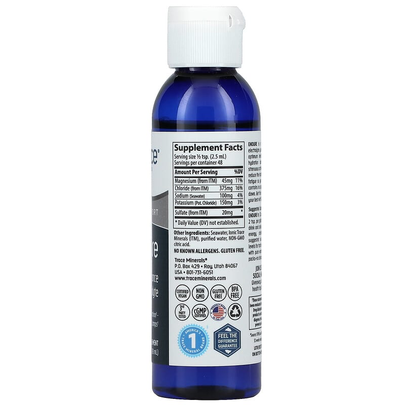 Trace Minerals ®, TM Sport, Endure, Performance Electrolyte, 4 fl oz (118 ml)