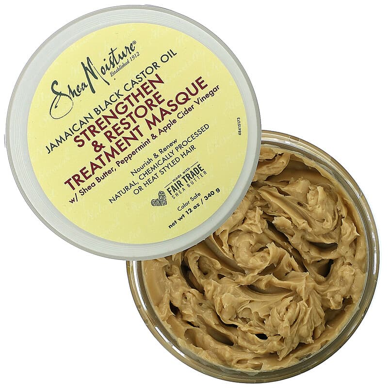 SheaMoisture, Jamaican Black Castor Oil, Strengthen & Restore Treatment Masque, 12 oz (340 g)