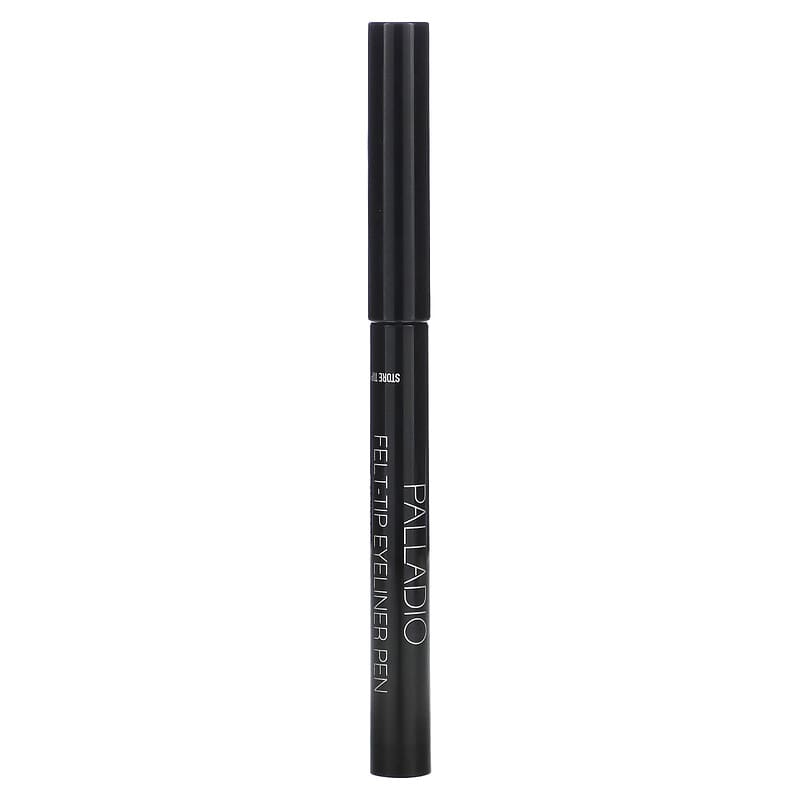 Palladio, Felt-Tip Eyeliner Pen, Jet Black ELF01, 0.037 fl oz (1.1 ml)