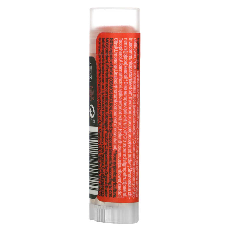 Hurraw!, Lip Balm, Grapefruit, 0.17 oz (4.8 g)