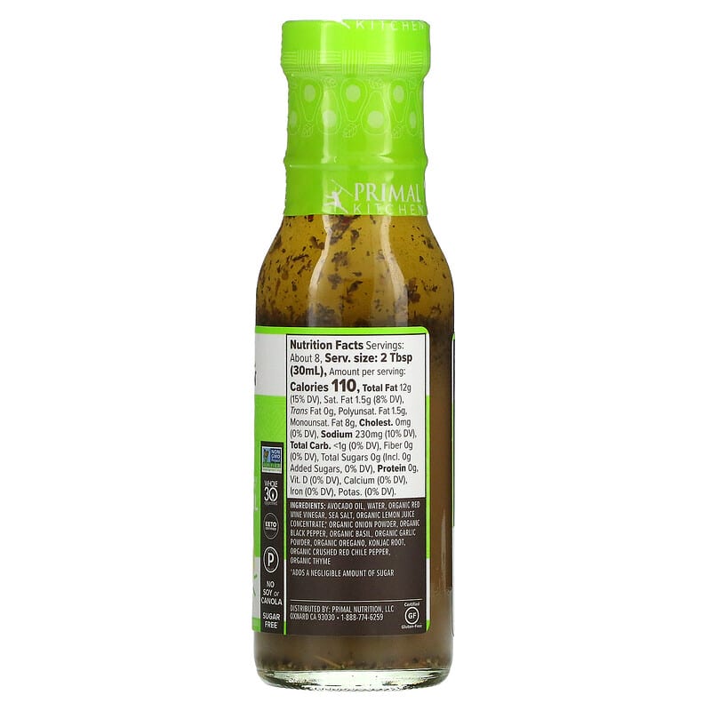 Primal Kitchen, Dressing & Marinade Made with Avocado Oil, Italian, 8 fl oz (236 ml)