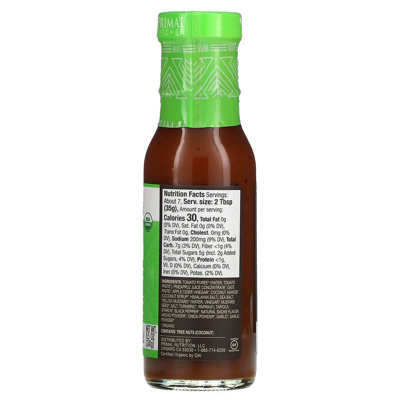 Primal Kitchen, Organic Hawaiian Style BBQ Sauce, 8.5 oz (241 g)