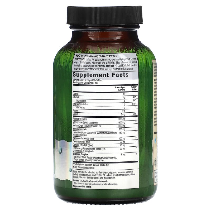 Irwin Naturals, Active Male, Maca-Root Max 3 + Ashwagandha, 75 Liquid Softgels