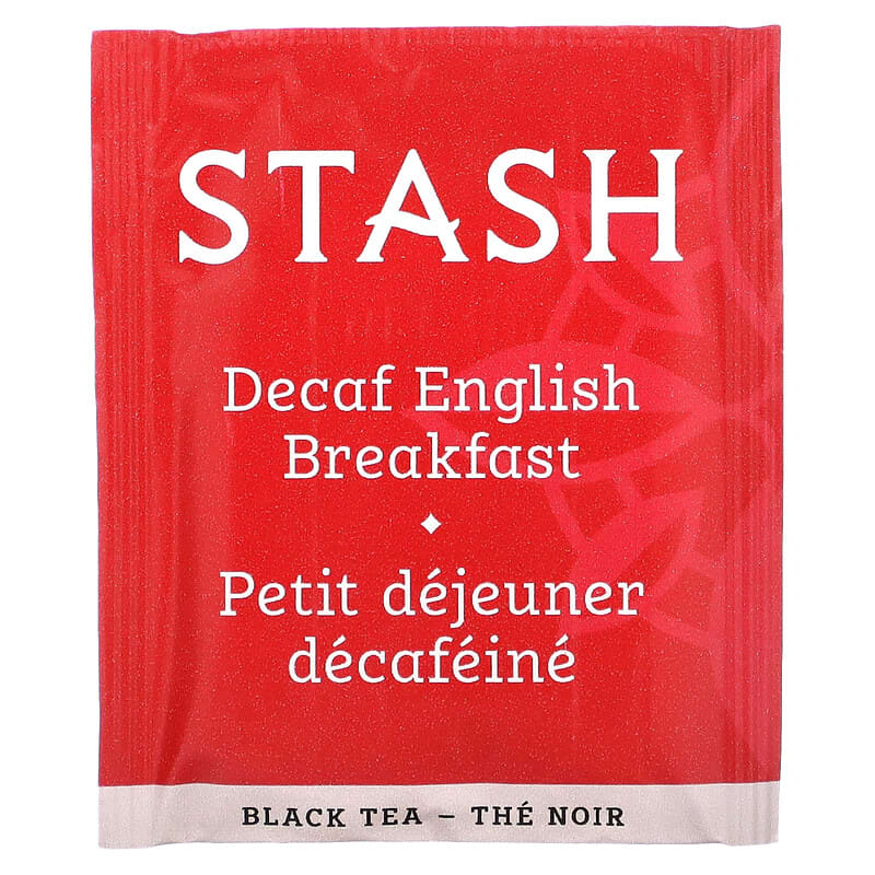 Stash Tea, Black Tea, Decaf, English Breakfast, 18 Tea Bags, 1.2 oz (36 g)