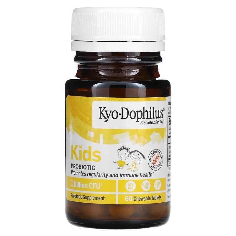 Kyolic, Kids Probiotic, Vanilla, 60 Chewable Tablets