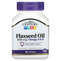21st Century, Flaxseed Oil, 1,000 mg, 60 Softgels