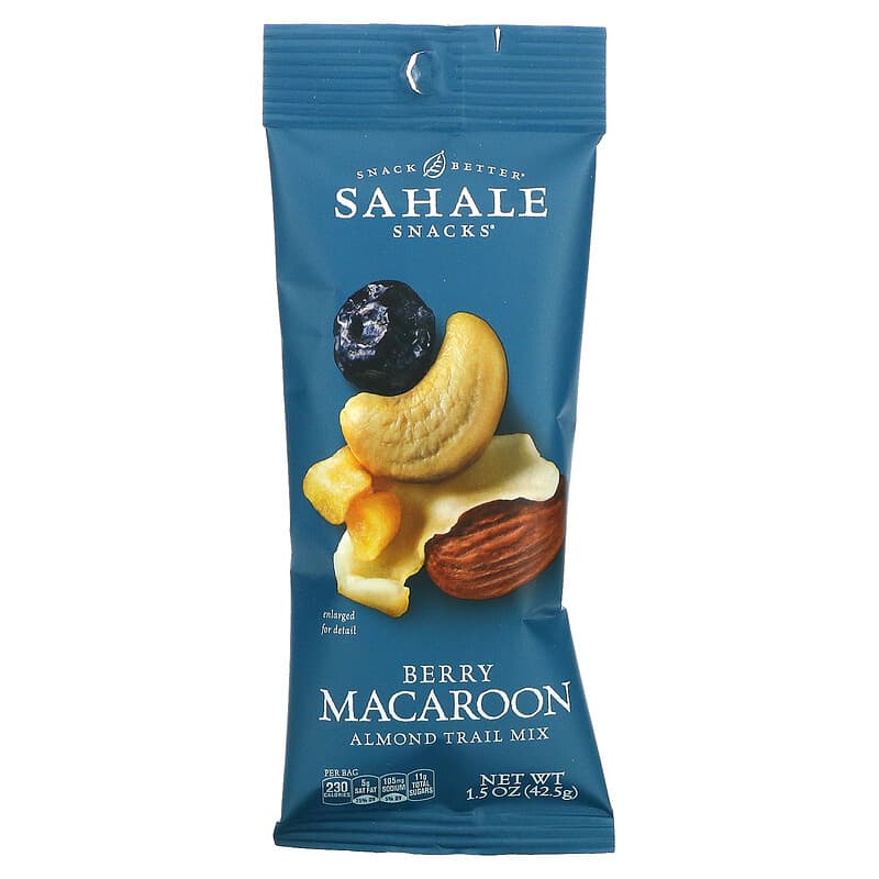 Sahale Snacks, Almond Trail Mix, Berry Macaroon, 9 Packs, 1.5 oz (42.5 g) Each