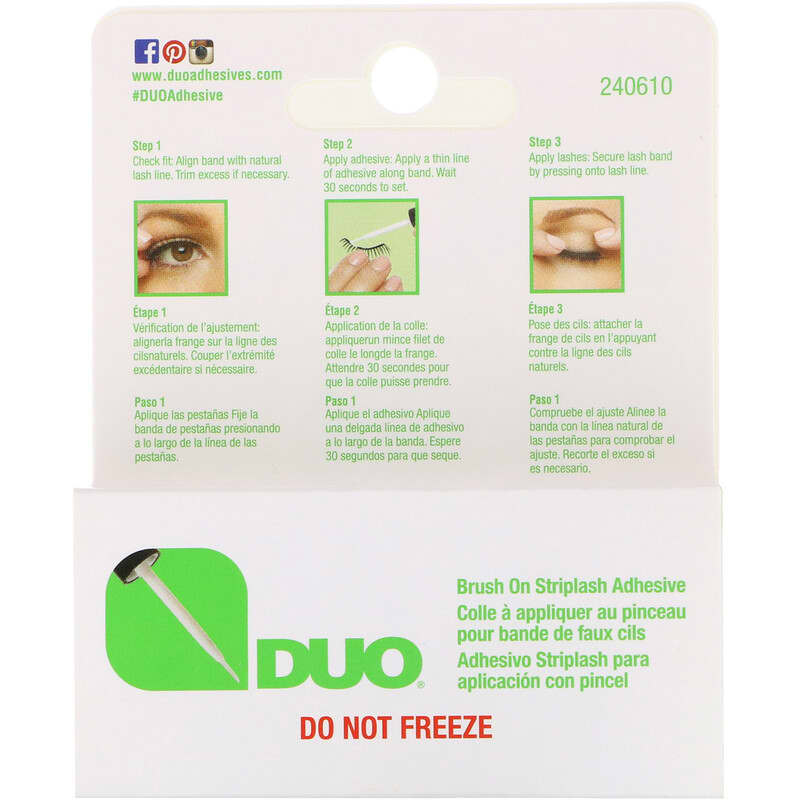 DUO, Brush On Striplash Adhesive, White/Clear,  0.18 oz (5 g)