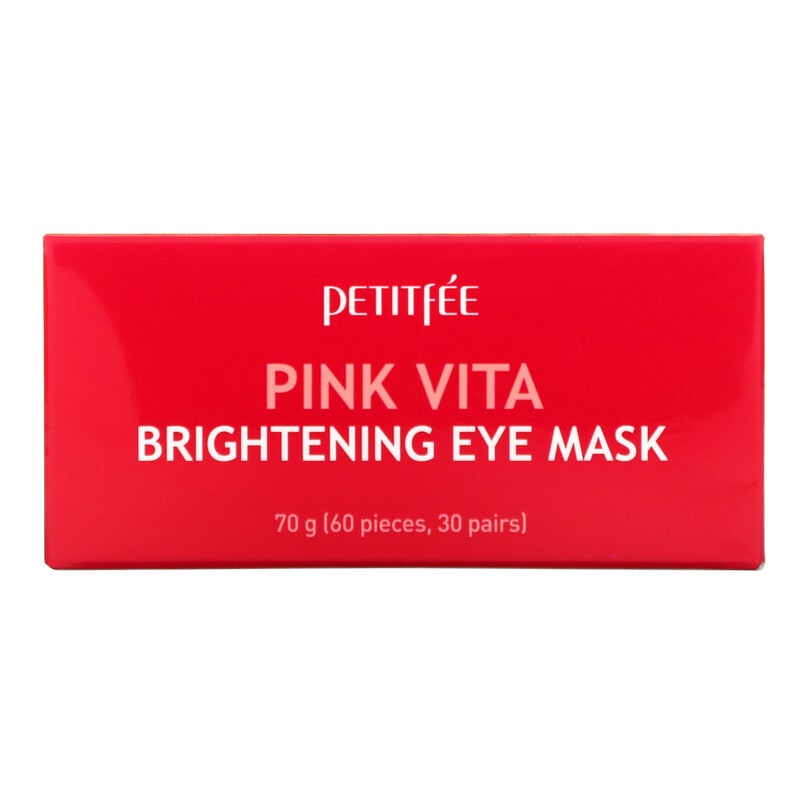 Petitfee, Pink Vita Brightening Eye Mask, 60 Pieces, 70 g