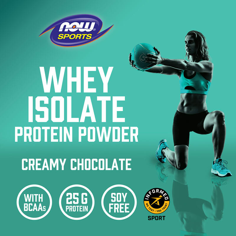 NOW Foods, Sports, Whey Protein Isolate, Creamy Chocolate, 5 lbs (2,268 g)