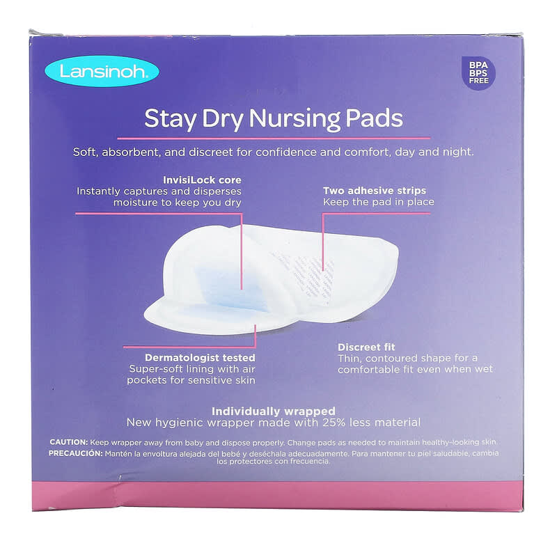 Lansinoh, Stay Dry Nursing Pads, 36 Pads