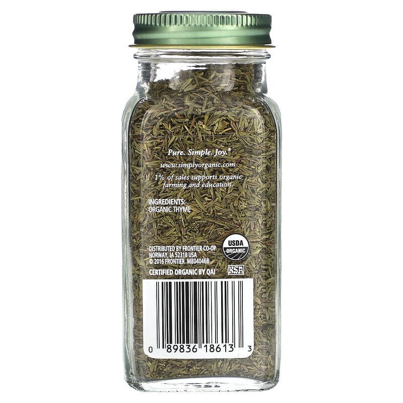 Simply Organic, Thyme, 0.78 oz (22 g)