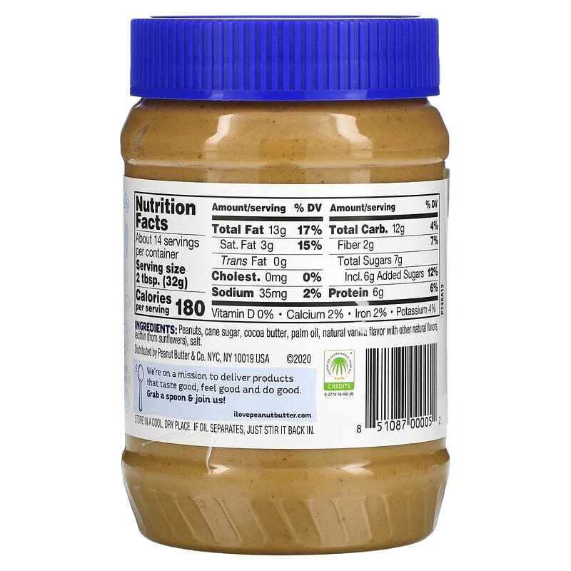 Peanut Butter & Co., Peanut Butter Spread, White Chocolate Wonderful, 16 oz (454 g)