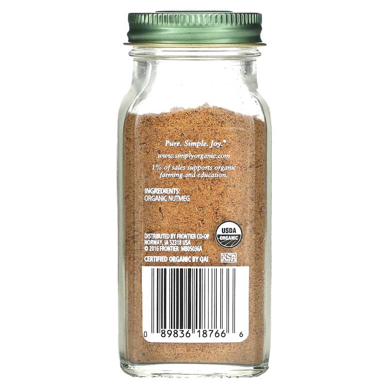 Simply Organic, Ground Nutmeg, 2.30 oz (65 g)