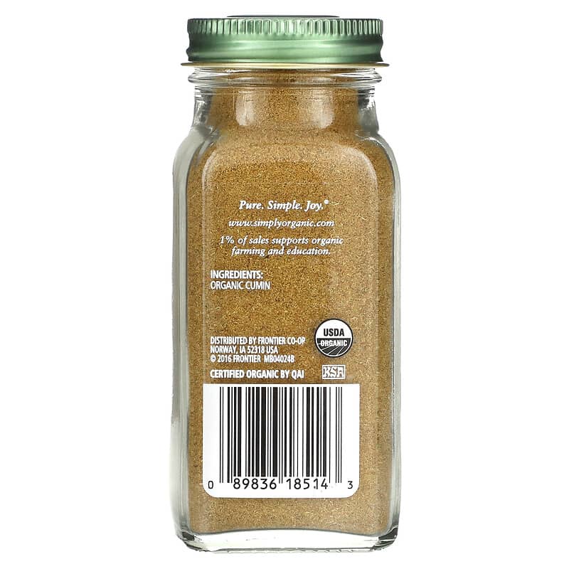 Simply Organic, Ground Cumin, 2.31 oz (65 g)