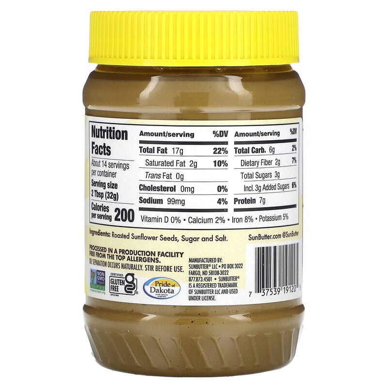 SunButter, Natural Sunflower Butter, 16 oz (454 g)