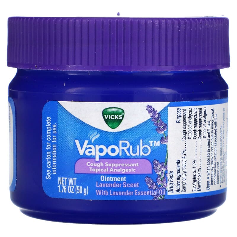 Vicks, VapoRub, Ointment, Lavender, 1.76 oz (50 g)