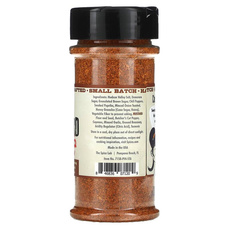 The Spice Lab, Mustard Rub, Brown Sugar , 5.75 oz (163 g)