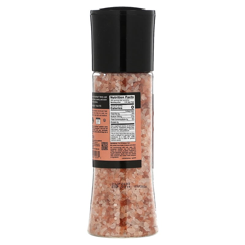 California Gold Nutrition, FOODS - Pink Himalayan Salt Grinder, 13.76 oz (390 g)