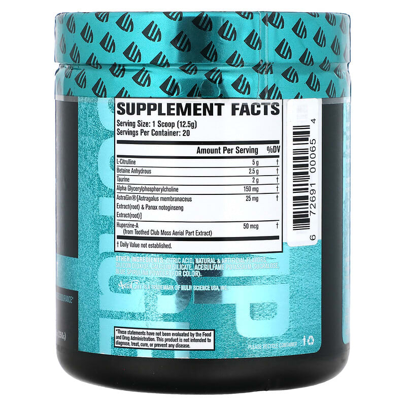 Jacked Factory, Pump Surge, Stim Free Pre-Workout, Blueberry Raspberry, 8.82 oz (250 g)