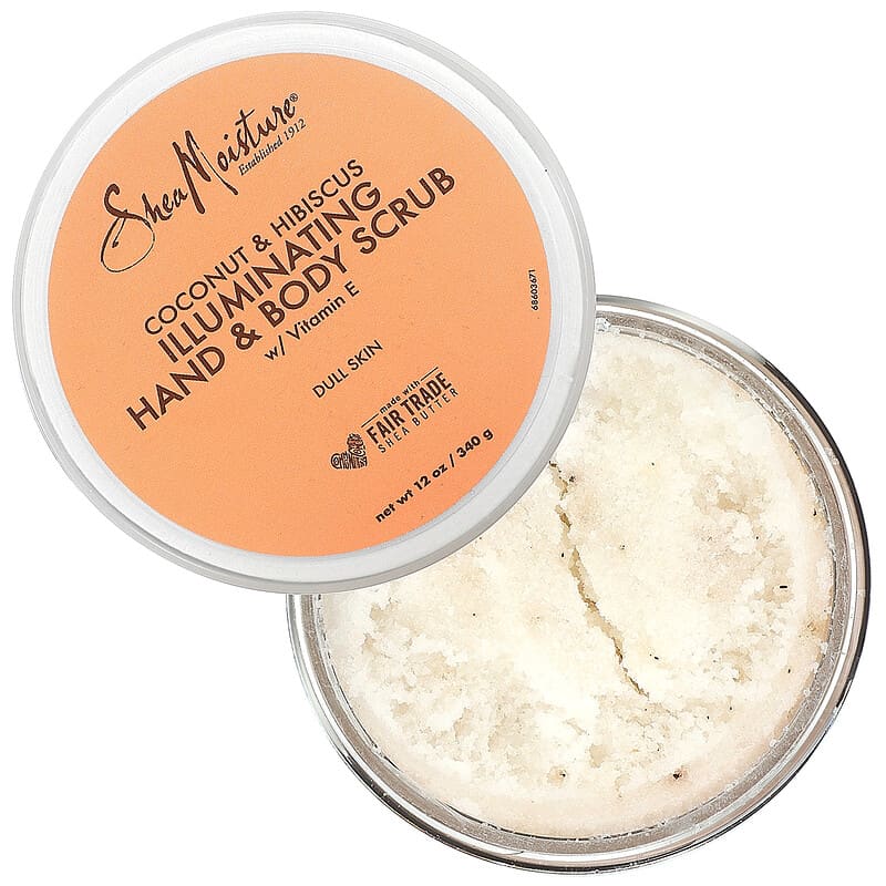 SheaMoisture, Illuminating Hand & Body Scrub, Coconut & Hibiscus, 12 oz (340 g)