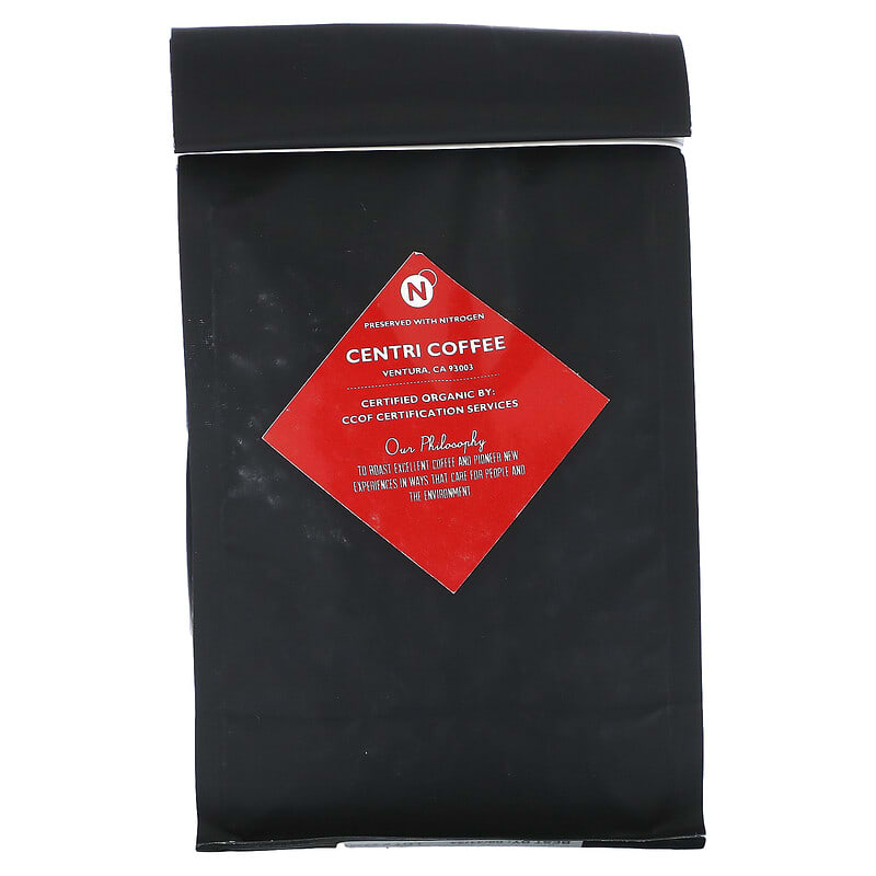 Cafe Altura, Centri Coffee, Organic House Blend, Caramel + Almond, Whole Bean, Medium Roast, 12 oz (340 g)