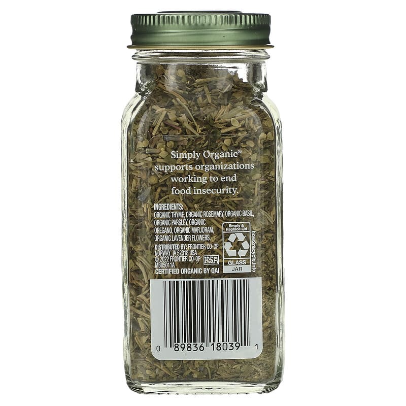 Simply Organic, Herbes De Provence, 1.00 oz (28 g)