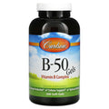 Carlson, B-50 Gel, Vitamin B Complex, 200 Soft Gels