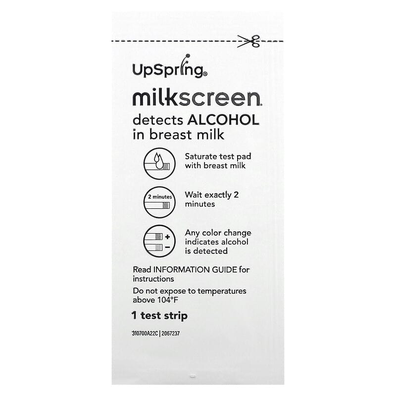 UpSpring, Milkscreen, 20 Test Strips