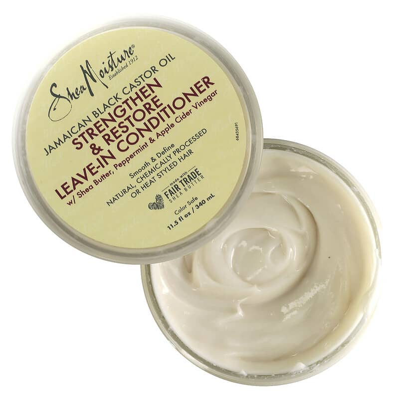 SheaMoisture, Jamaican Black Castor Oil, Strengthen & Restore Leave-In Conditioner, 11.5 fl oz (340 ml)