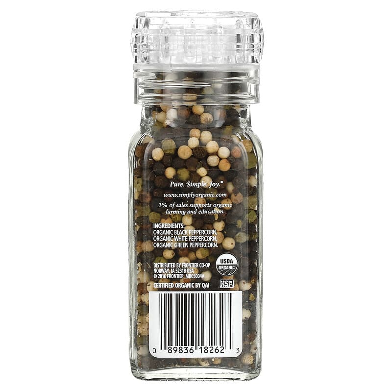 Simply Organic, Get Crackin, Peppercorn Mix, 3 oz (85 g)