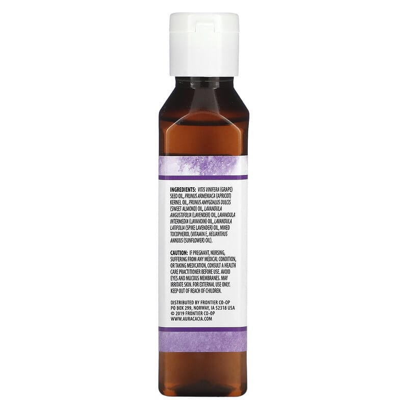 Aura Cacia, Aromatherapy Body Oil, Relaxing Lavender, 4 fl oz (118 ml)