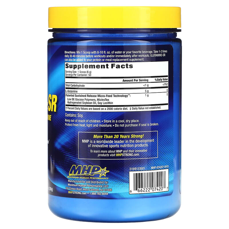 MHP, Glutamine-SR, 10.58 oz (300 g)