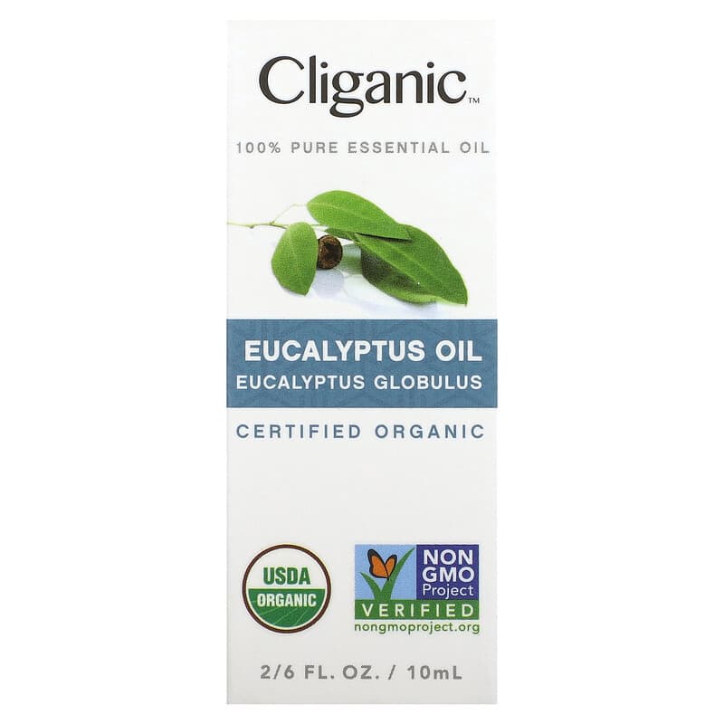 Cliganic, 100% Pure Essential Oil, Eucalyptus, 0.33 fl oz (10 ml)