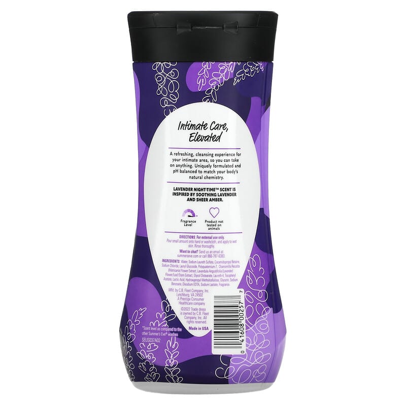 Summer's Eve, 5 in 1 Daily Refreshing Wash, Lavender Night-Time, 12 fl oz (354 ml)