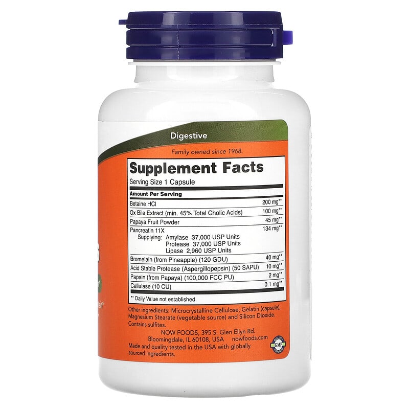 NOW Foods, Super Enzymes, 90 Capsules