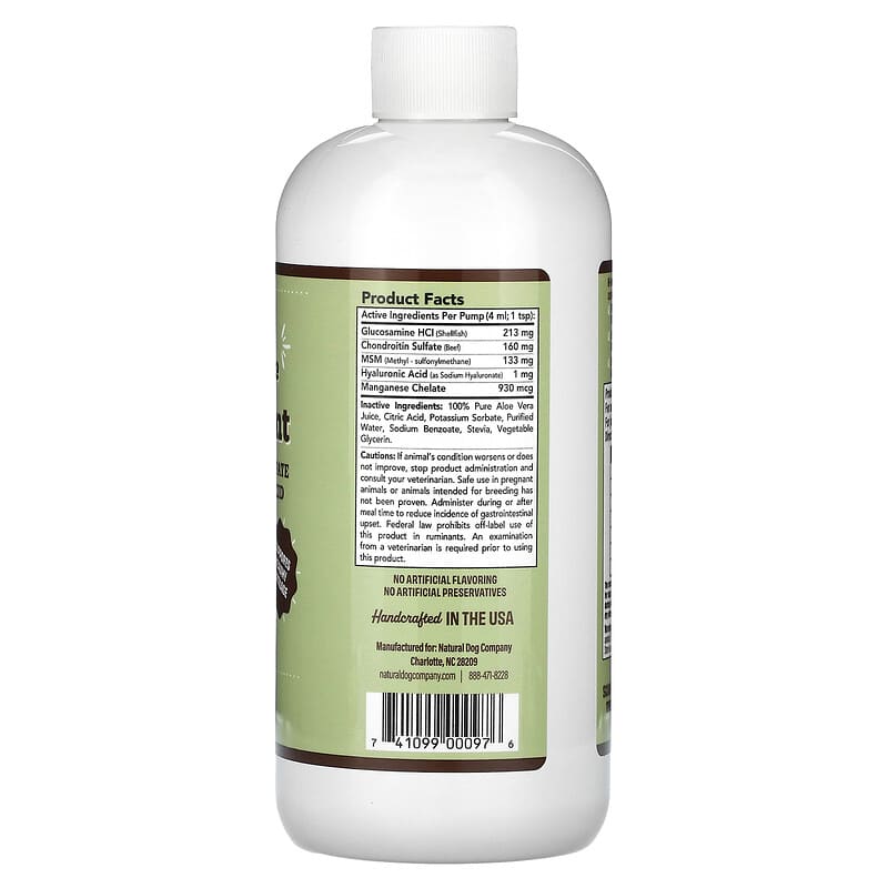 Natural Dog Company, Liquid Glucosamine, Hip & Joint, For Dogs, 16 fl oz (473 ml)