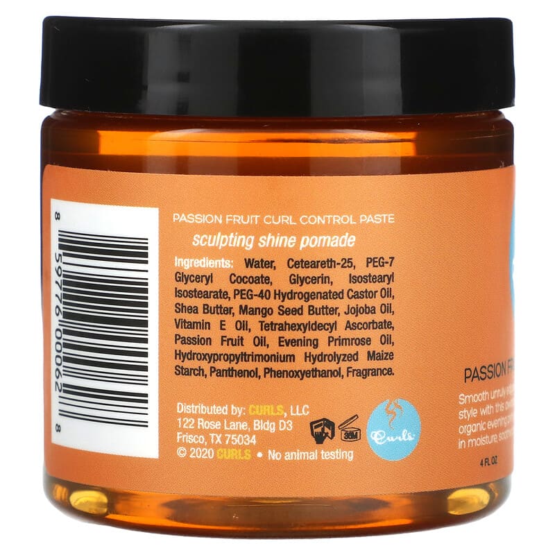 Curls, Passion Fruit Curl Control Paste, 4 fl oz (120 ml)