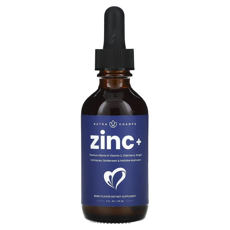 NutraChamps, Zinc+, Natural Berry, 2 fl oz (60 ml)