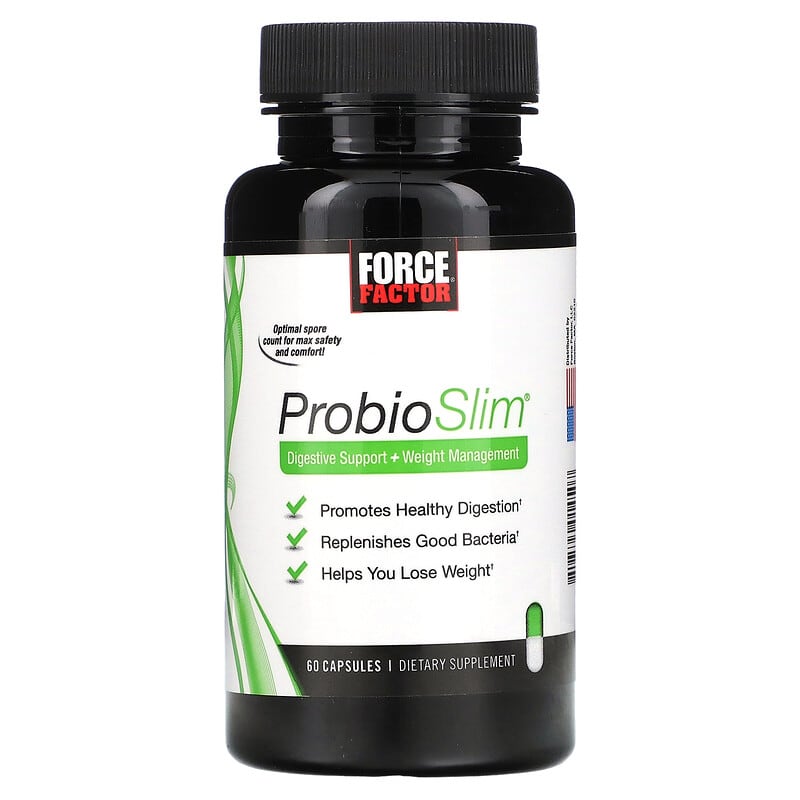 Force Factor, ProbioSlim, Digestive Support + Weight Management, 60 Capsules