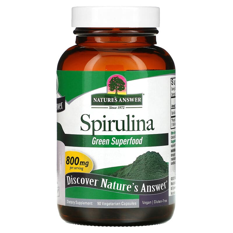 Nature's Answer, Spirulina, 400 mg, 90 Vegetarian Capsules