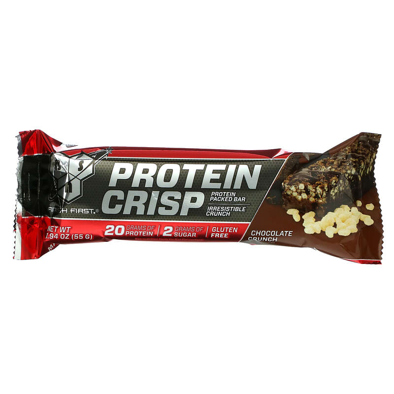 BSN, Protein Crisp, Chocolate Crunch, 12 Bars, 1.94 oz (55 g) Each