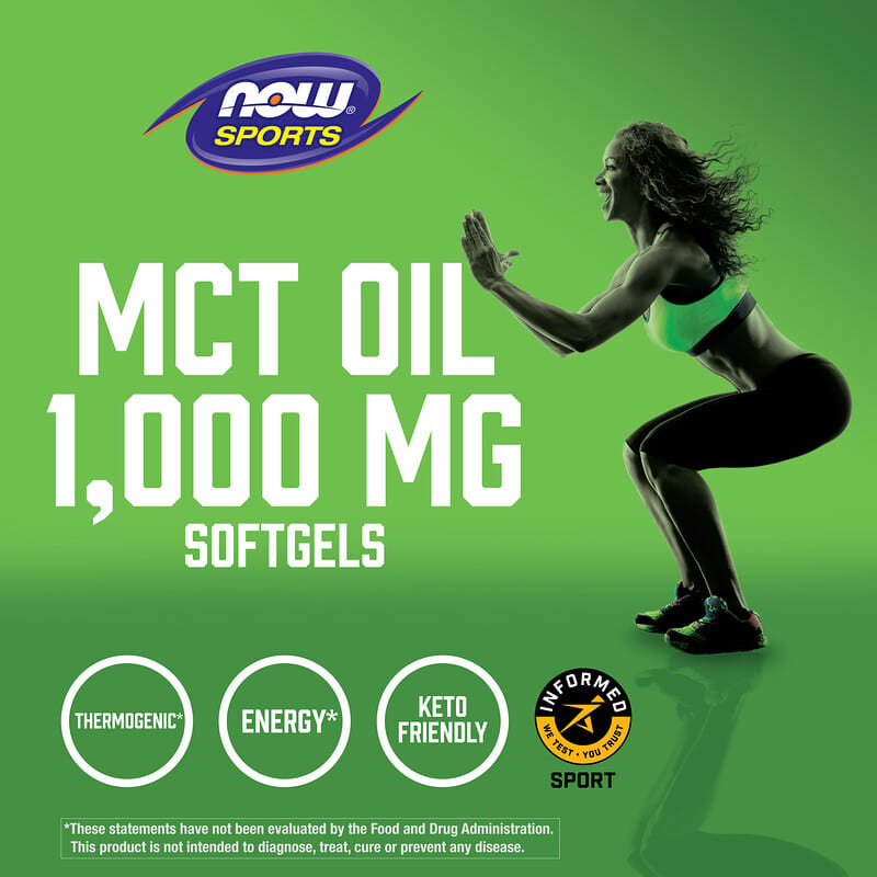 NOW Foods, Sports, MCT Oil, 1,000 mg, 150 Softgels