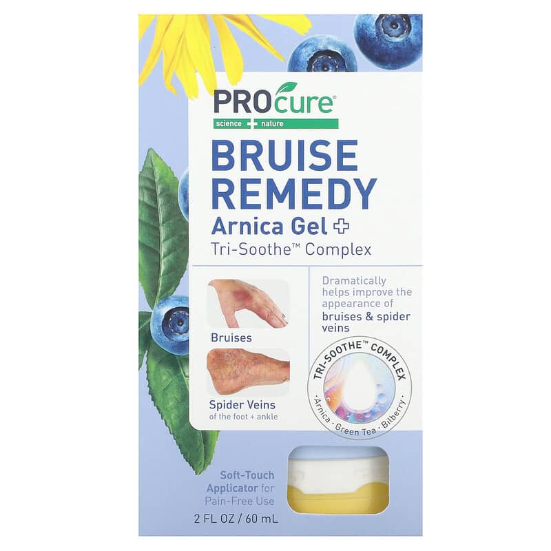 Procure, Bruise Remedy,  Arnica Gel +, Tri-Soothe Complex, Unscented, 2 fl oz (60 ml)