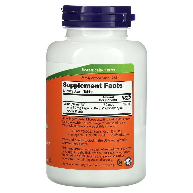 NOW Foods, Kelp, 150 mcg, 200 Tablets