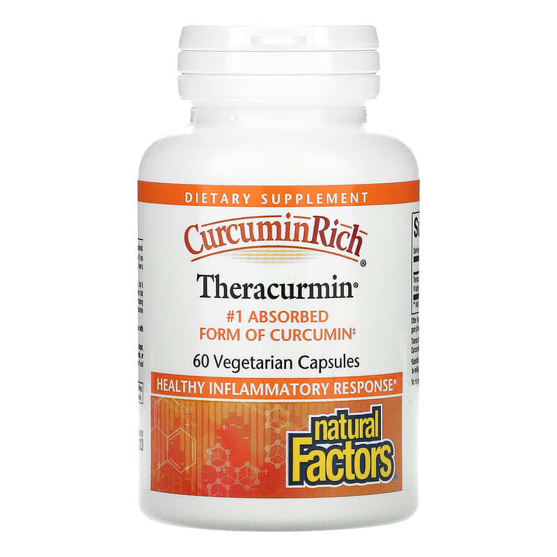 Natural Factors, CurcuminRich, Theracurmin, 60 Vegetarian Capsules