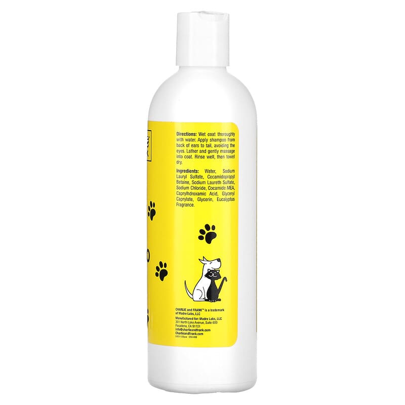 Charlie and Frank, Pet Shampoo, Eucalyptus, 16 fl oz (473 ml)