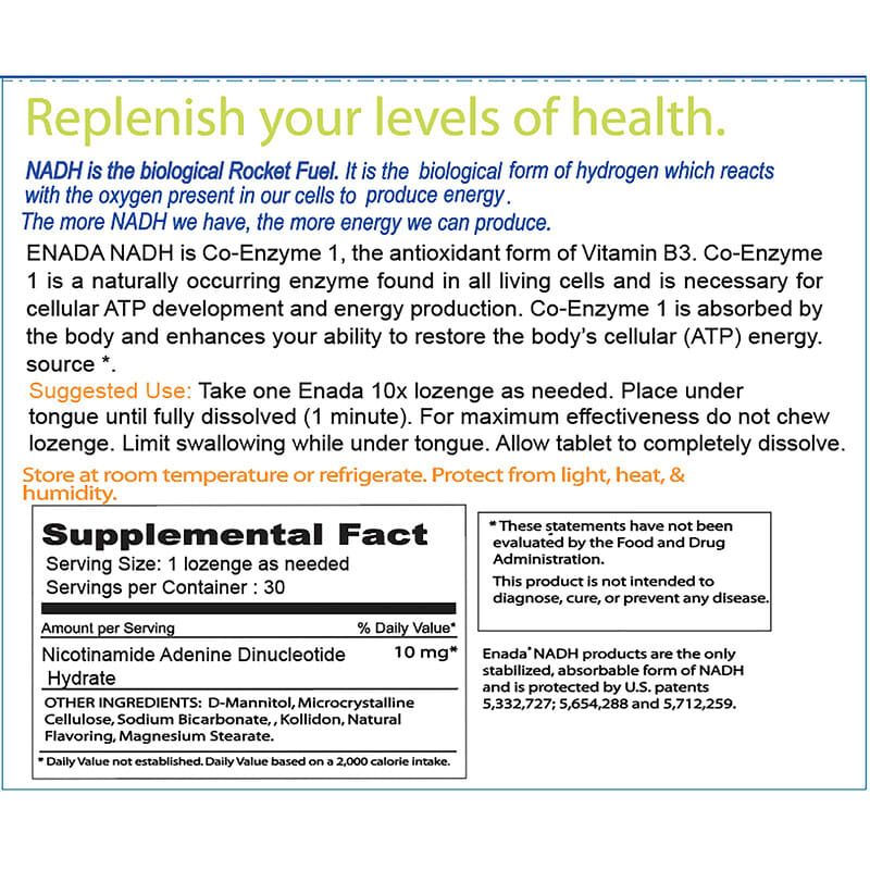 ENADA, 10x, 10 mg, 30 Lozenges