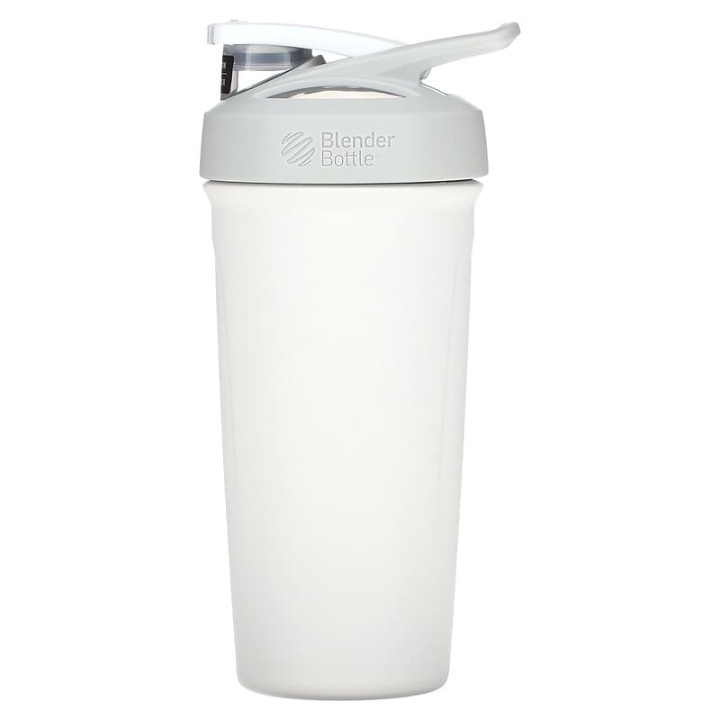 iHerb Goods, Strada, Insulated Stainless Steel Blender Bottle, White, 24 oz (710 ml)